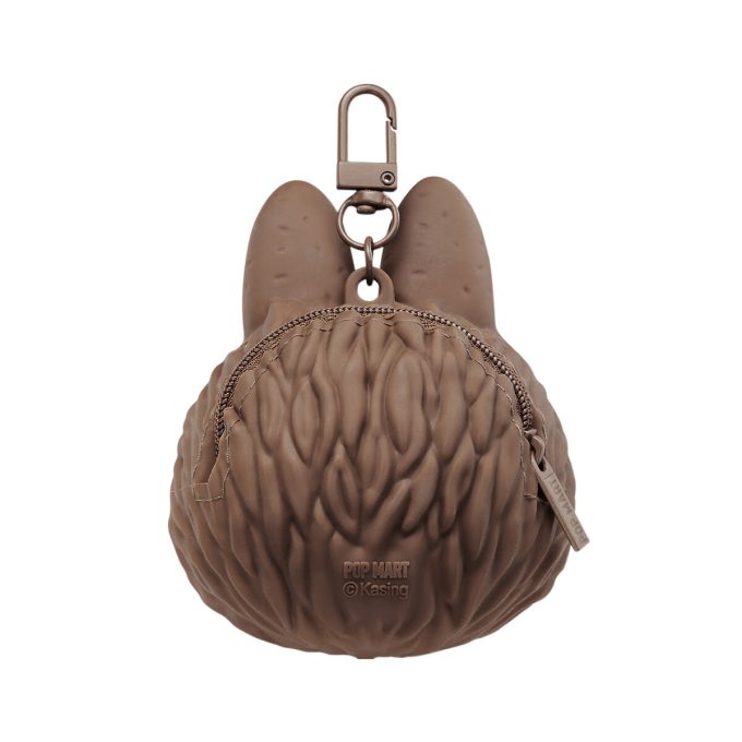 Bolsa de silicona marrón para auriculares Labubu Originals