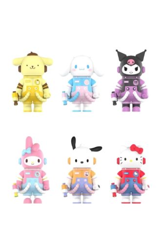 Caja sellada al 400% de personajes de Mega Space Molly Sanrio (6 cajas sorpresa)