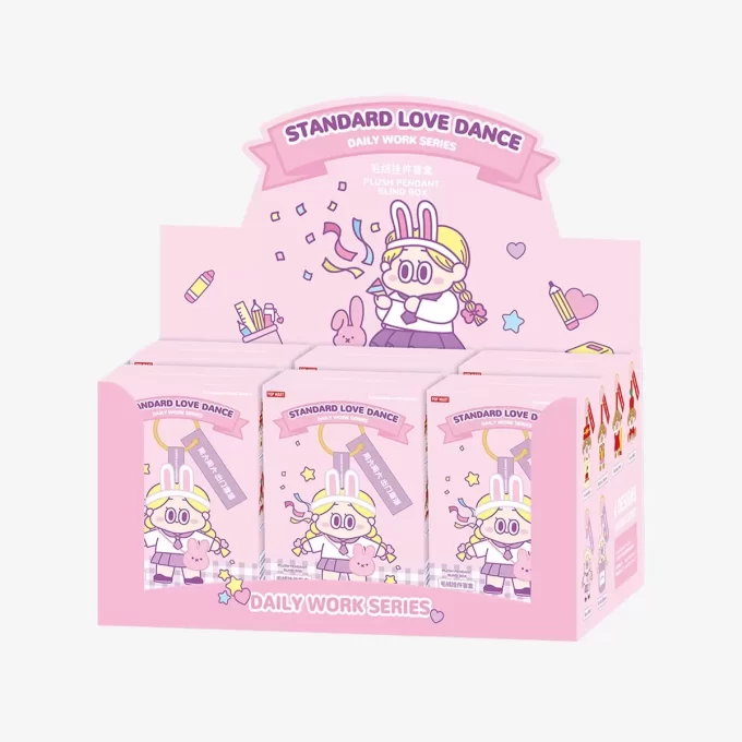 Caja sorpresa con colgante de peluche de la serie «Danza del amor» (trabajo diario)