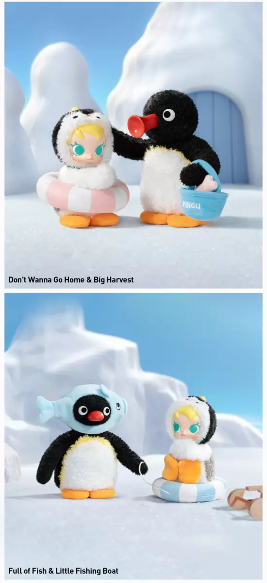 Caja sorpresa con colgante de peluche de vinilo de la serie Baby Molly × Pingu Happy Fishing Caja sorpresa con colgante de peluche de vinilo de la serie Baby Molly × Pingu Happy Fishing