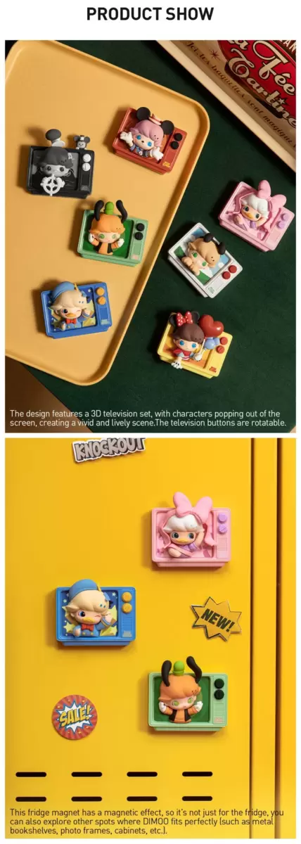 Caja sorpresa con imán para nevera de la serie DIMOO WORLD × DISNEY Caja sorpresa con imán para nevera de la serie DIMOO WORLD × DISNEY