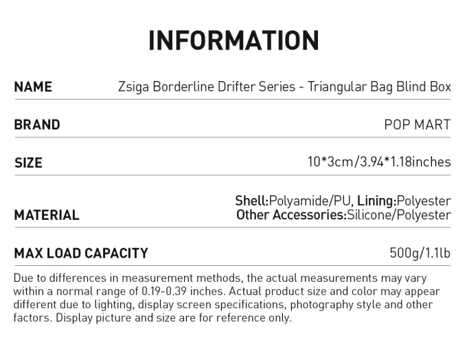 Caja sorpresa triangular de la serie Zsiga Borderline Drifter