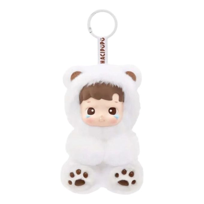 Colgante de peluche de vinilo de osito de goma Hacipupu «Sabor a café con leche», edición secreta