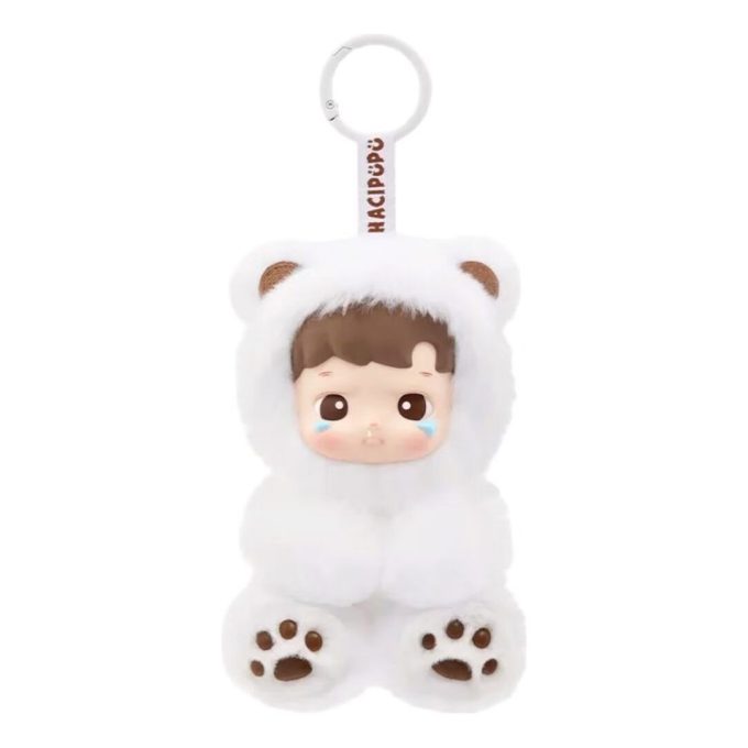 Colgante de peluche de vinilo de osito de goma Hacipupu «Sabor a café con leche», edición secreta