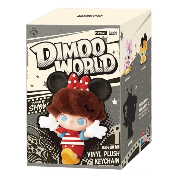 Colgante de peluche de vinilo Disney Dimoo World en estuche sellado (1 caja sorpresa)