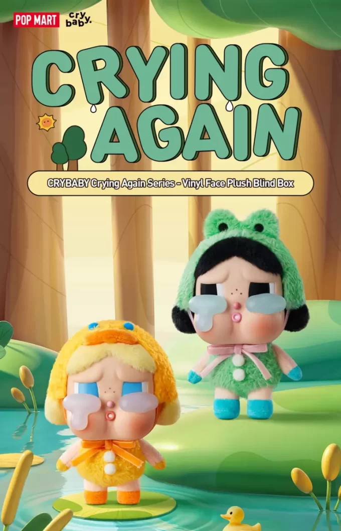 CRYBABY Serie Llorando de Nuevo – Caja Sorpresa de Peluche con Cara de Vinilo
