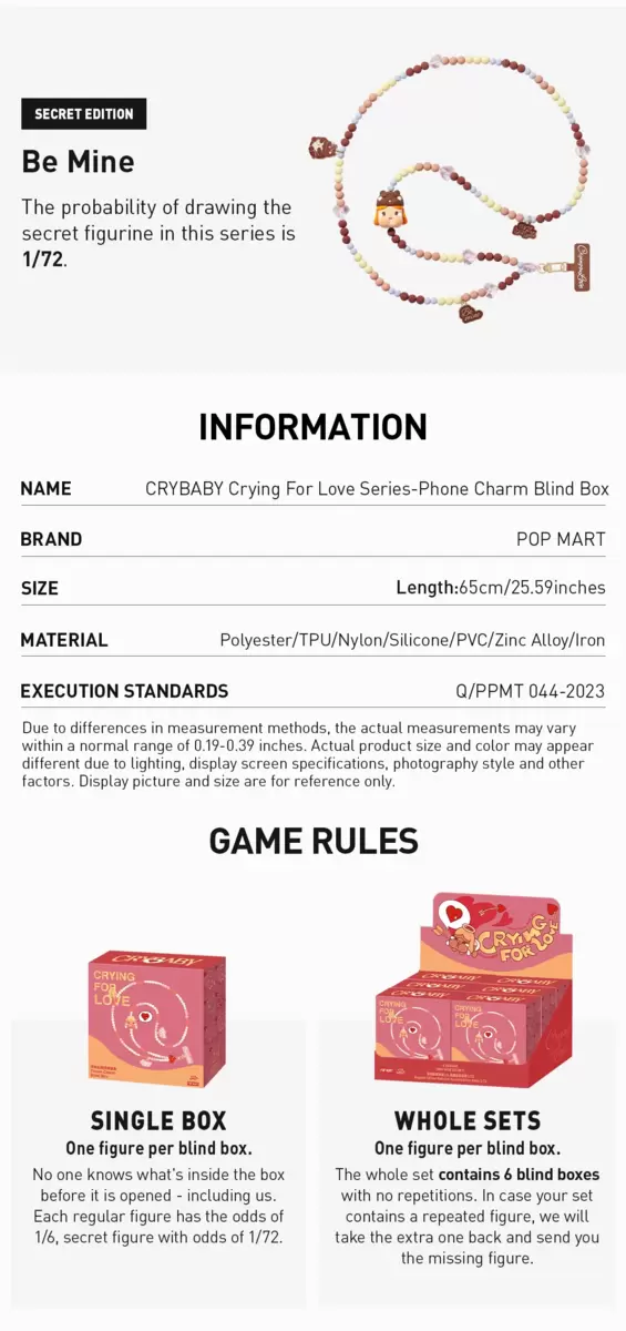 CRYBABY Serie Llorando por Amor – Caja Sorpresa con Encanto para Teléfono CRYBABY Serie Llorando por Amor – Caja Sorpresa con Encanto para Teléfono