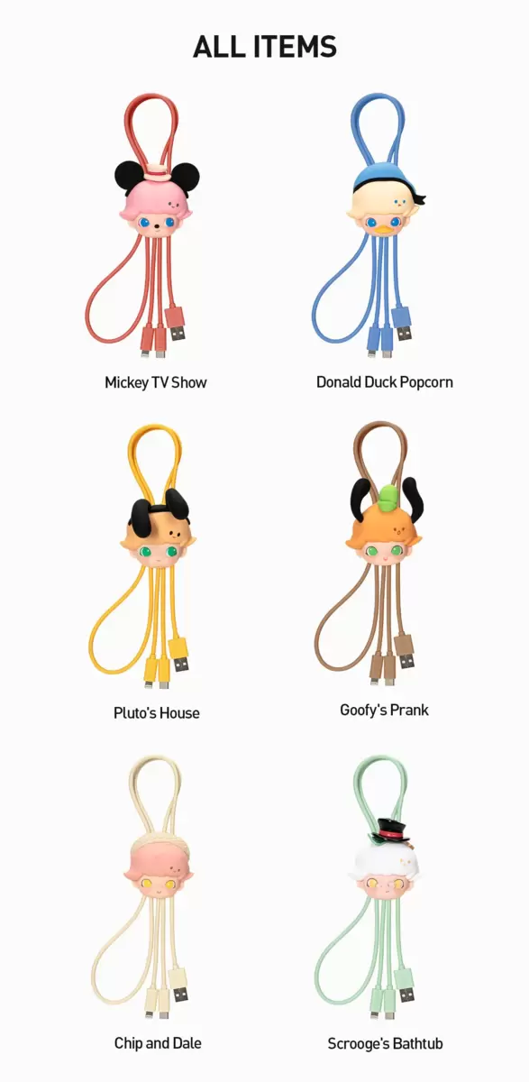 DIMOO WORLD × DISNEY Serie – Caja ciega de cable 2 en 1 DIMOO WORLD × DISNEY Serie – Caja ciega de cable 2 en 1