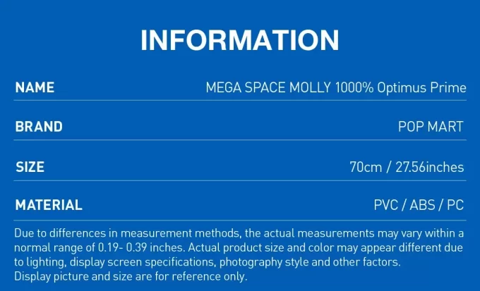 [Escanear para comprar] MEGA SPACE MOLLY 1000% OPTIMUS PRIME