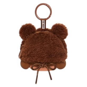 Estuche de vinilo para auriculares de peluche con cara de Crybaby «El amor nos hace llorar»