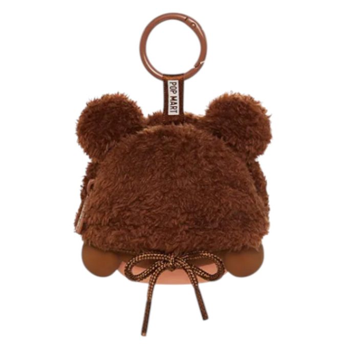 Estuche de vinilo para auriculares de peluche con cara de Crybaby «El amor nos hace llorar»