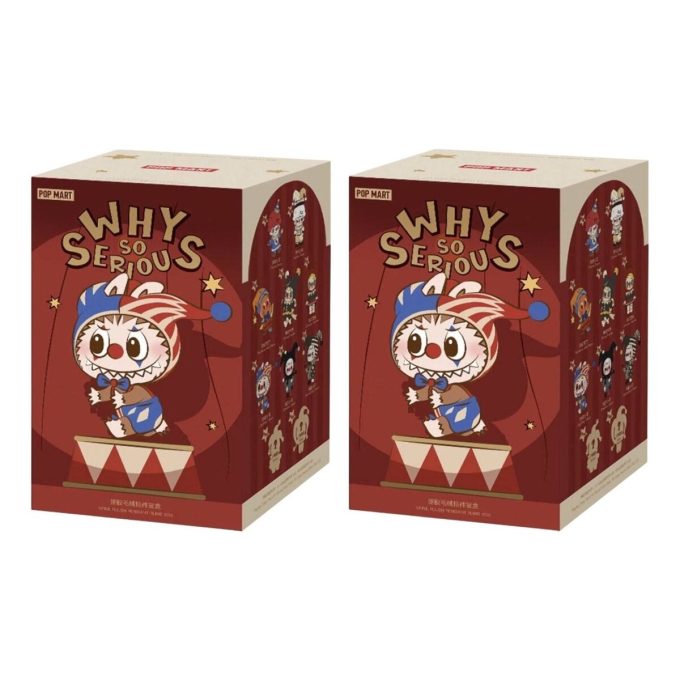 Estuche sellado con colgante de peluche de vinilo de la serie «Por qué tan serio» (2 cajas sorpresa)