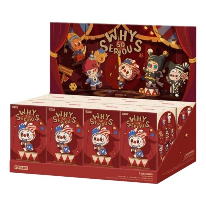 Estuche sellado con colgante de peluche de vinilo de la serie «Por qué tan serio» (8 cajas sorpresa)