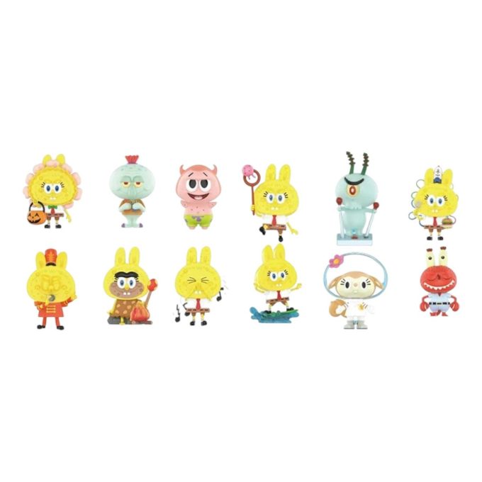 Estuche sellado Pop Mart x Bob Esponja Los Monstruos Labubu (12 cajas sorpresa)