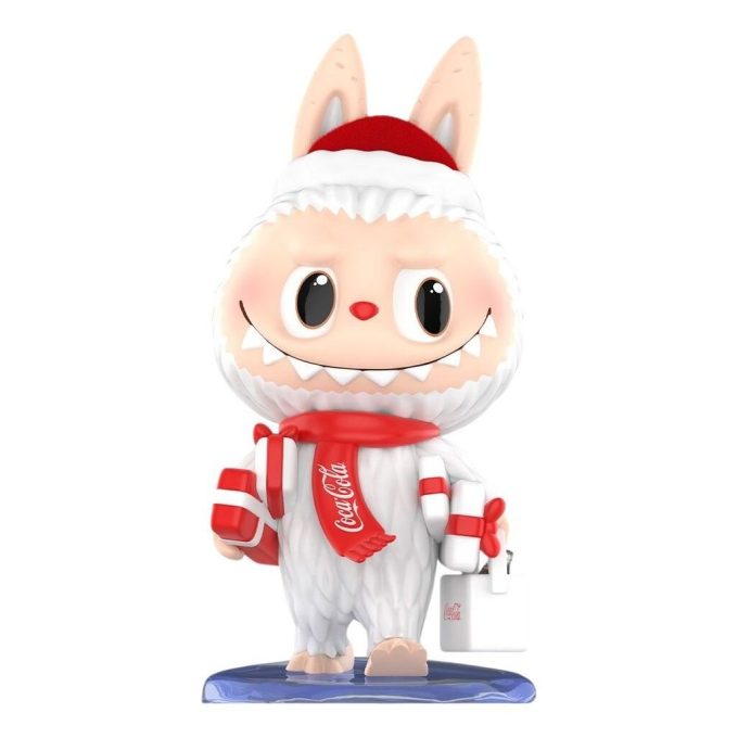 Figura Labubu de The Monsters de Pop Mart x Coca-Cola «Entrega de regalo»