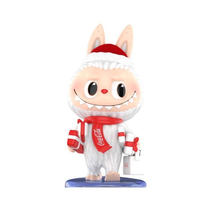 Figura Labubu de The Monsters de Pop Mart x Coca-Cola «Entrega de regalo»