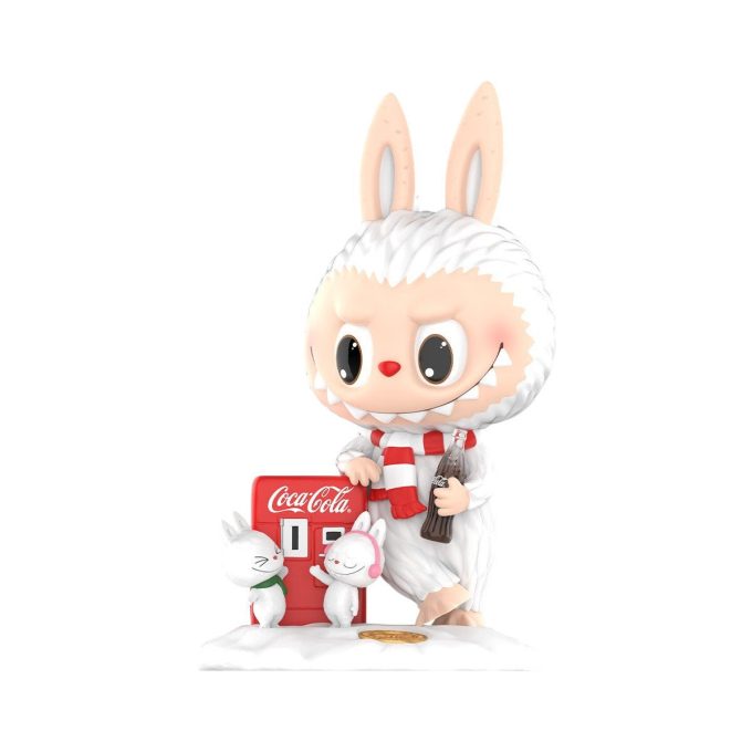 Figura Labubu de The Monsters de Pop Mart x Coca-Cola «Muñeco de nieve»