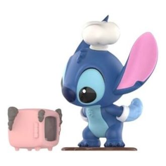 Figuras de Disney Stitch en una cita «Cocinando la cena»