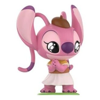 Figuras de Disney Stitch en una cita «Esperando regalos»
