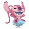 Figuras de Disney Stitch en una cita «Hora del postre»