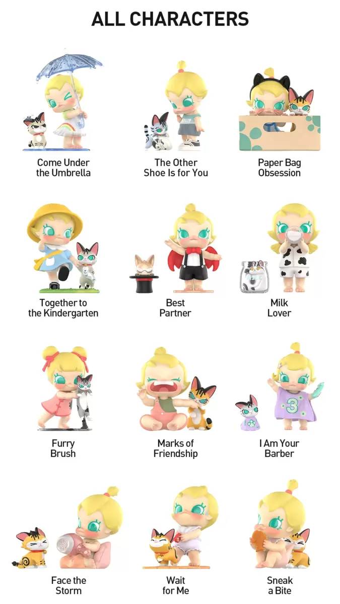 Figuras de la serie Baby Molly y Baby Tabby Figuras de la serie Baby Molly y Baby Tabby