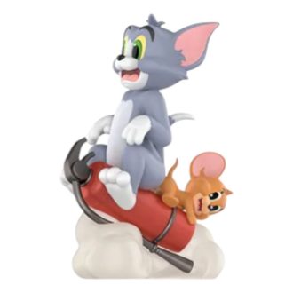 Figuras de Tom y Jerry con la brújula prohibida «Asalto con extintor»