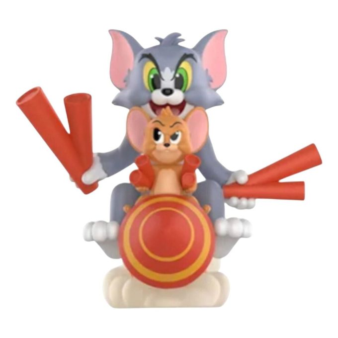 Figuras de Tom y Jerry con la brújula prohibida «Duelo de petardos»