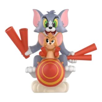 Figuras de Tom y Jerry con la brújula prohibida «Duelo de petardos»
