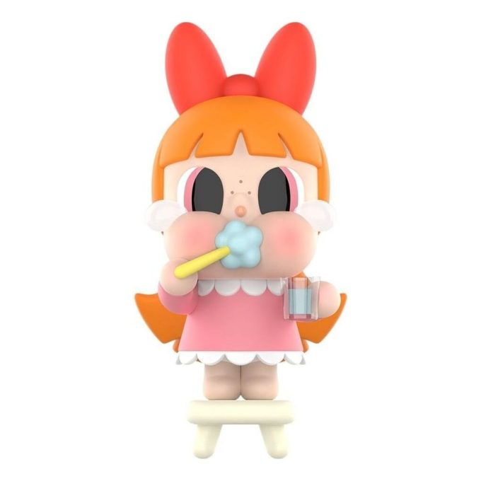 Figuras de vinilo CryBaby de Pop Mart x Las Chicas Superpoderosas «Bloosm, el cepillado de dientes»
