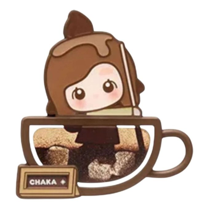 Imán para nevera de la fábrica de café Pop Bean: «Chaka Espresso doble»