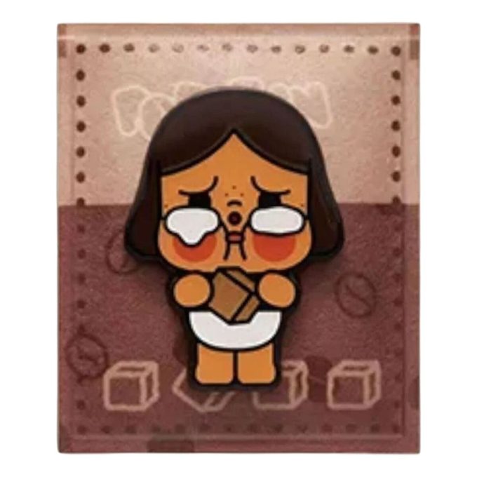 Imán para nevera de la fábrica de café Pop Bean «Condimento de azúcar dorado Crybaby»