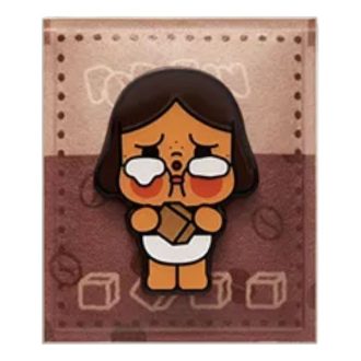 Imán para nevera de la fábrica de café Pop Bean «Condimento de azúcar dorado Crybaby»