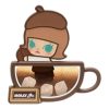 Imán para nevera de la fábrica de café Pop Bean «Molly Stir with Sugar»