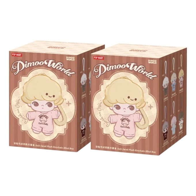 Llavero de peluche Dimoo «Crush on Coffee» (caja sellada, 2 cajas sorpresa)