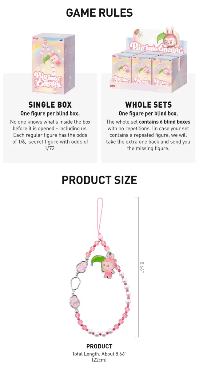 LOS MONSTRUOS Serie Big Into Energy – Caja sorpresa con dijes para teléfono LOS MONSTRUOS Serie Big Into Energy – Caja sorpresa con dijes para teléfono