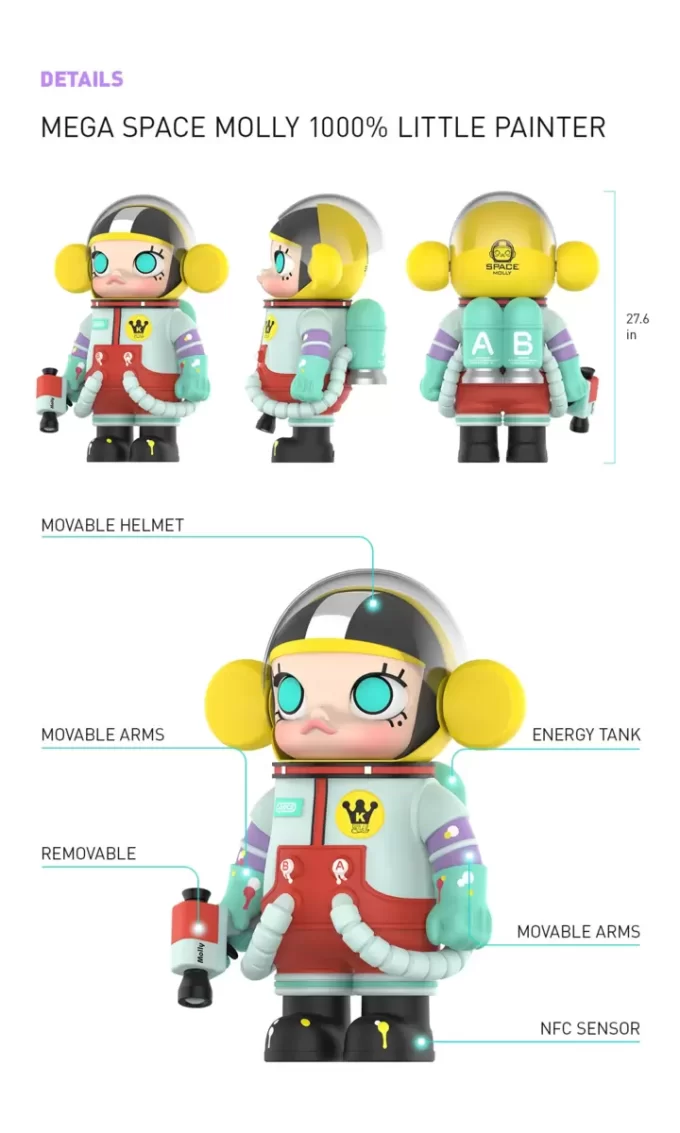 MEGA COLECCIÓN 1000% SPACE MOLLY Pequeña Pintora