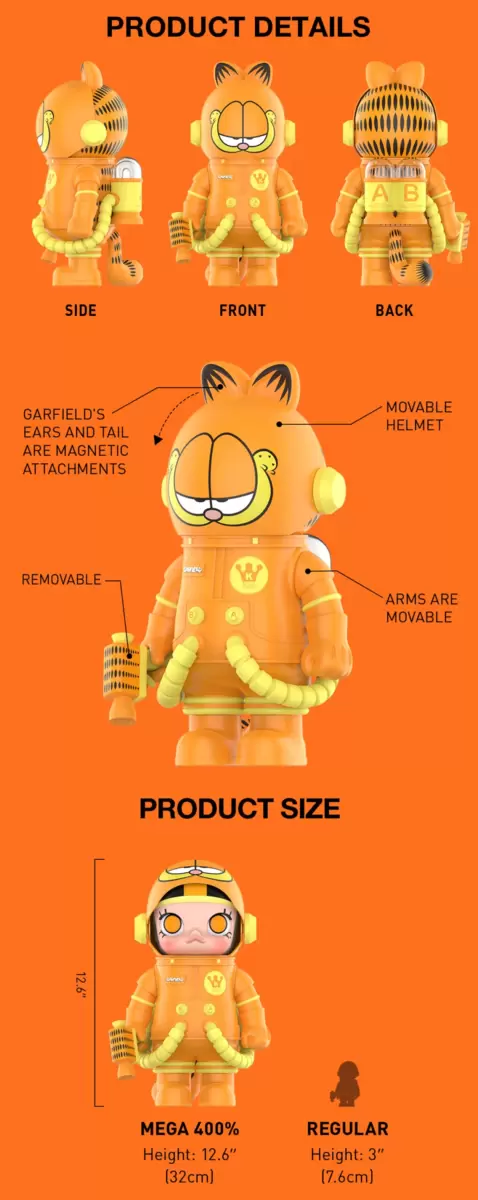 MEGA ESPACIO MOLLY 400% Garfield MEGA ESPACIO MOLLY 400% Garfield