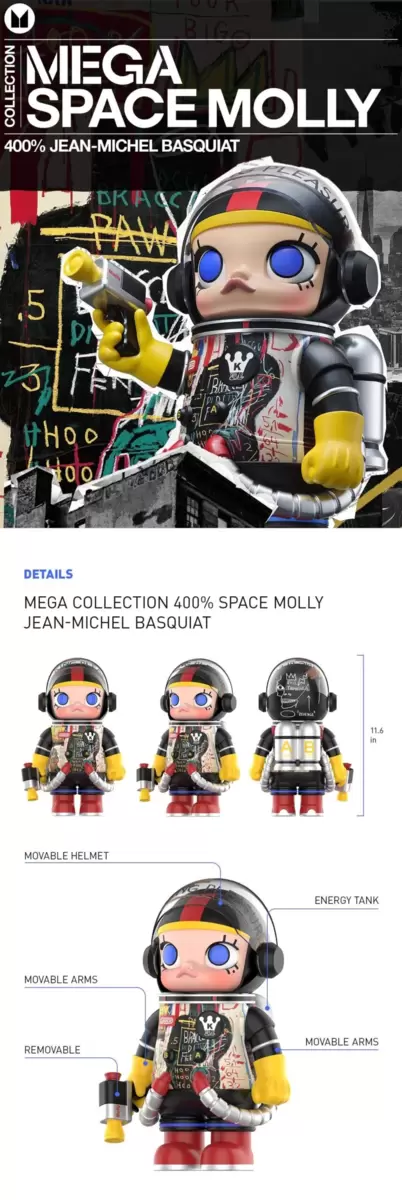 MEGA ESPACIO MOLLY 400% Jean-Michel Basquiat MEGA ESPACIO MOLLY 400% Jean-Michel Basquiat