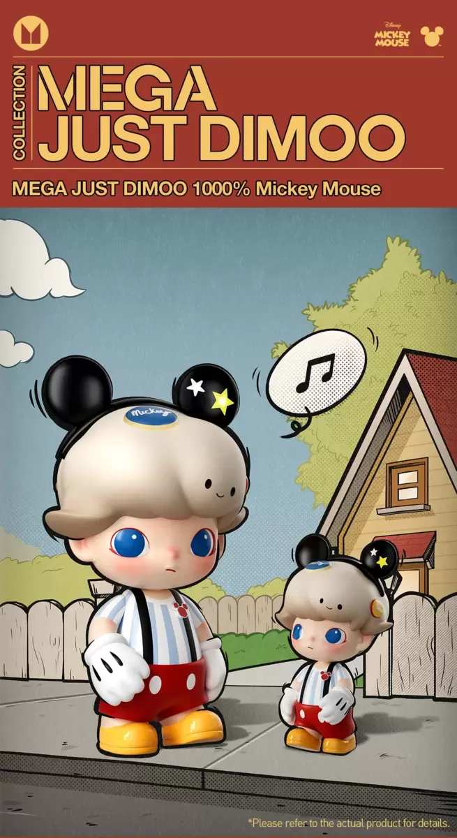 MEGA JUST DIMOO 1000% Mickey Mouse MEGA JUST DIMOO 1000% Mickey Mouse