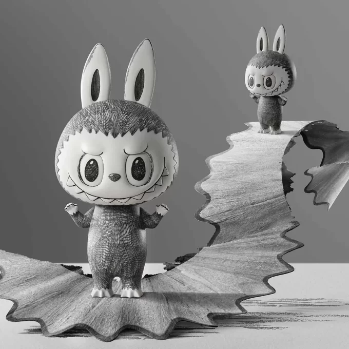 MEGA LABUBU 400% Boceto