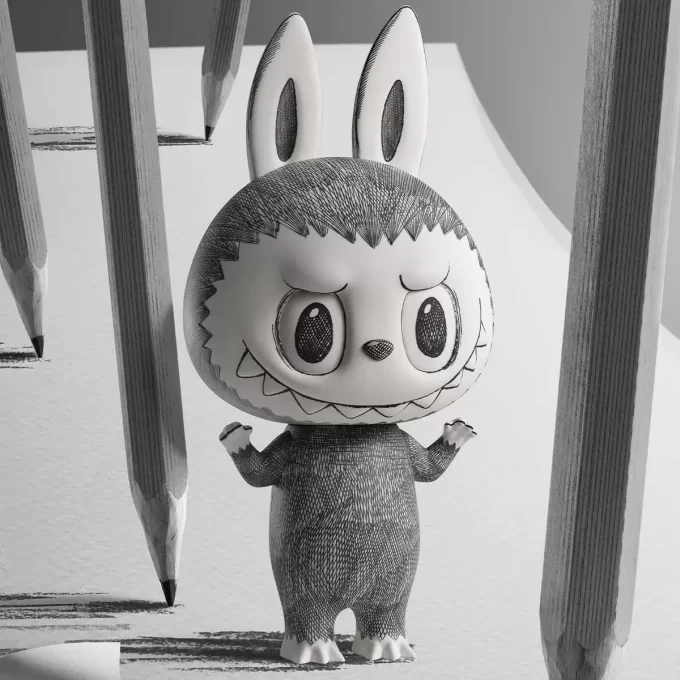 MEGA LABUBU 400% Boceto