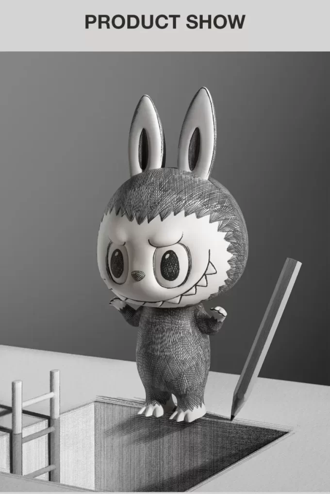 MEGA LABUBU 400% Boceto