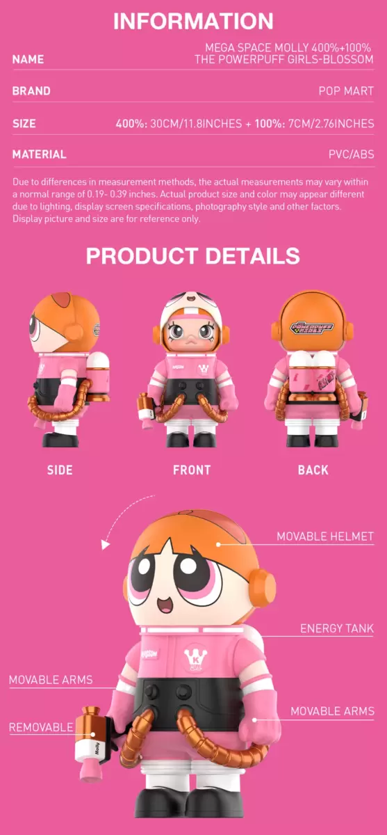 MEGA SPACE MOLLY 400%+100% LAS CHICAS SUPERPODEROSAS-Blossom MEGA SPACE MOLLY 400%+100% LAS CHICAS SUPERPODEROSAS-Blossom