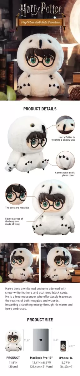 Peluche de PVC de Harry Potter Bubo Scandiaca Peluche de PVC de Harry Potter Bubo Scandiaca