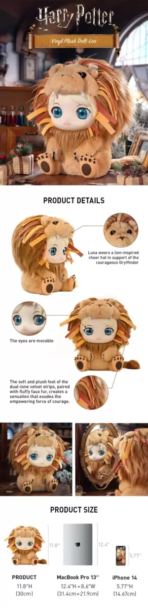 Peluche de PVC de Harry Potter, Leo Peluche de PVC de Harry Potter, Leo