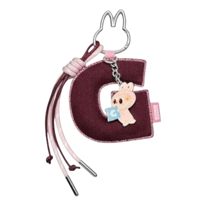 Pin Labubu para colgante con letra de amor «G»