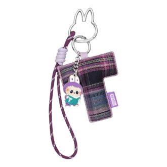 Pin Labubu para colgante con letra de amor «T»