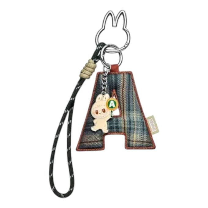 Pin Labubu para colgante de letra de amor «A»