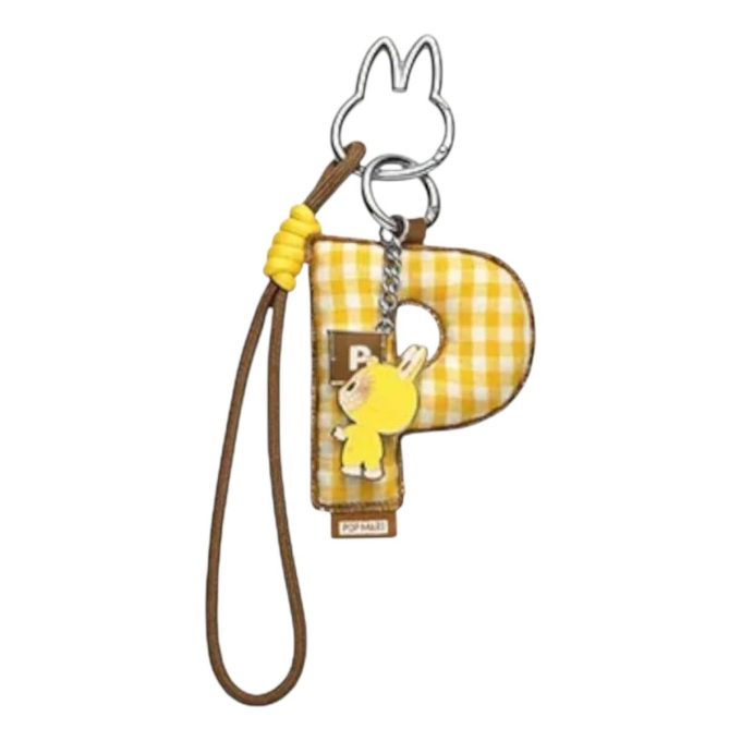 Pin Labubu para colgante de letra de amor «P»