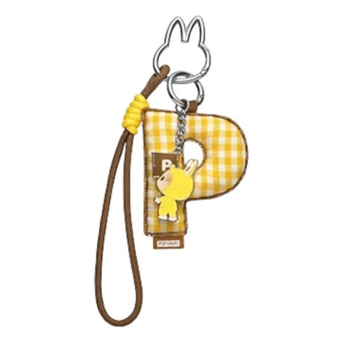 Pin Labubu para colgante de letra de amor «P»